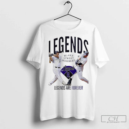 Colorado Rockies Legends Are Forever Blake Street Bombers T Shirts