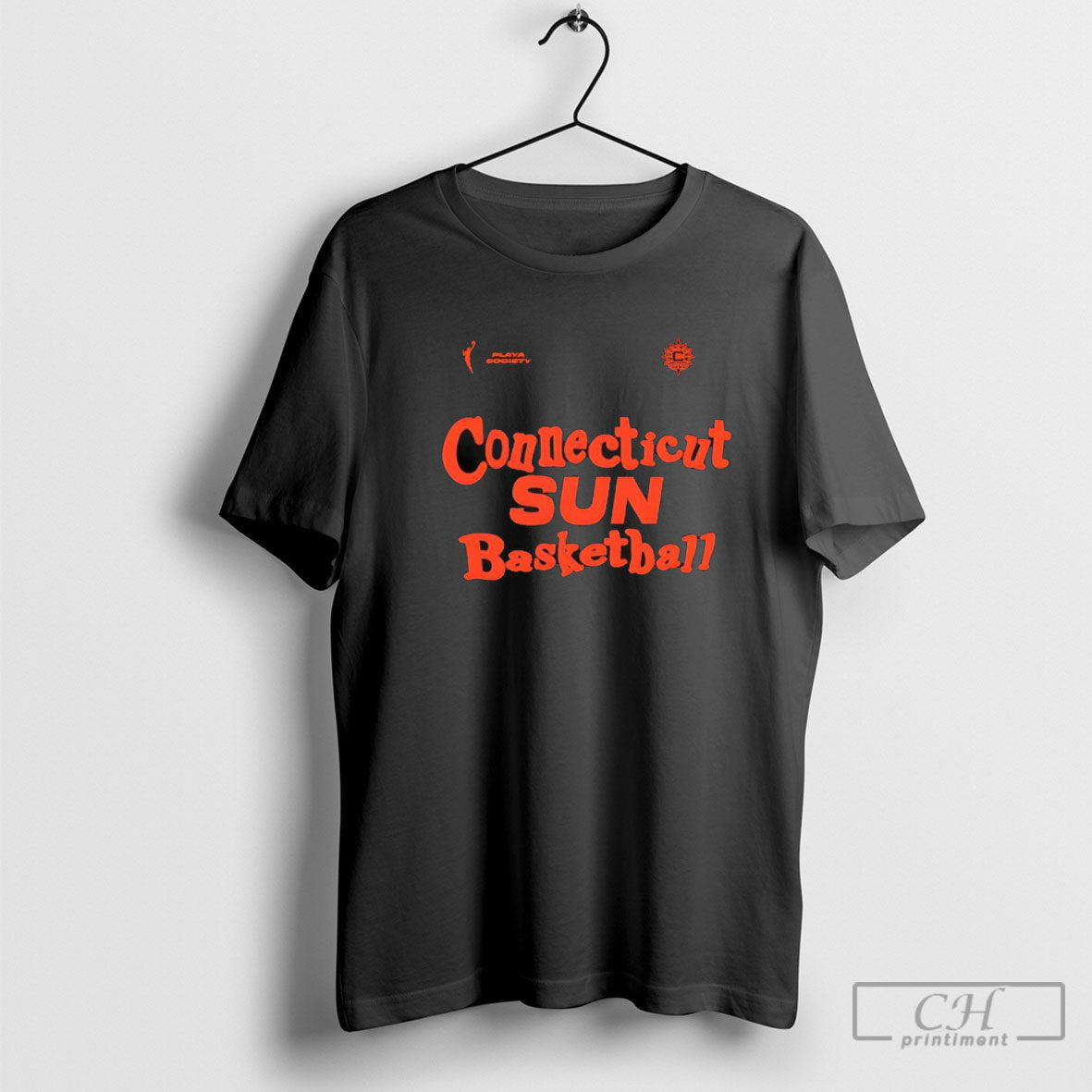 Connecticut Sun Basketball Playa Society Wnba Sun Tee Trendy