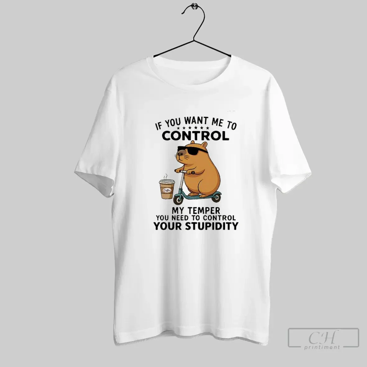 Capybara Riding Scooter If You Want Me To Control My Temper You Need