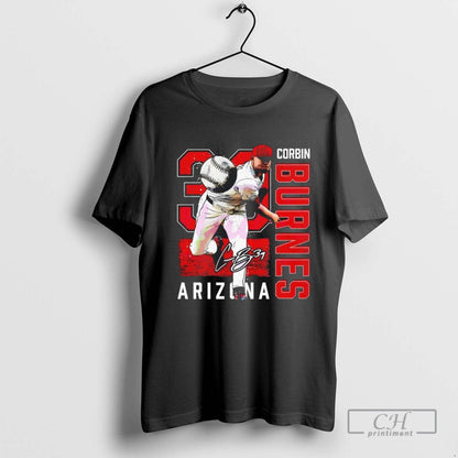Corbin Burnes Arizona Diamondbacks Mlb Baseball Signature Shirt