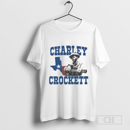 Cowboy Release Charley Crockett Texas Shaped Flag Shirt Premium