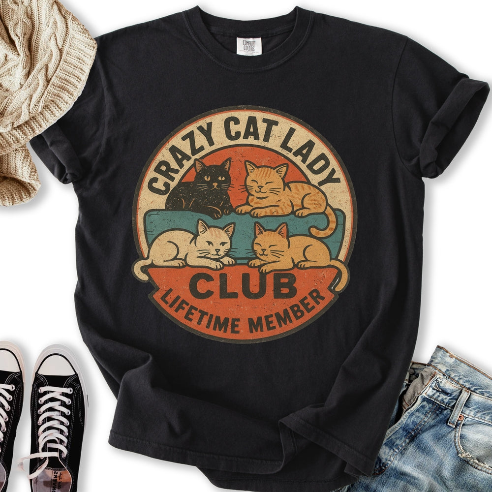 Crazy Cat Lady Club T TShirt Modern Merch