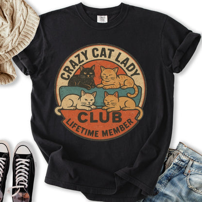 Crazy Cat Lady Club T TShirt Modern Merch