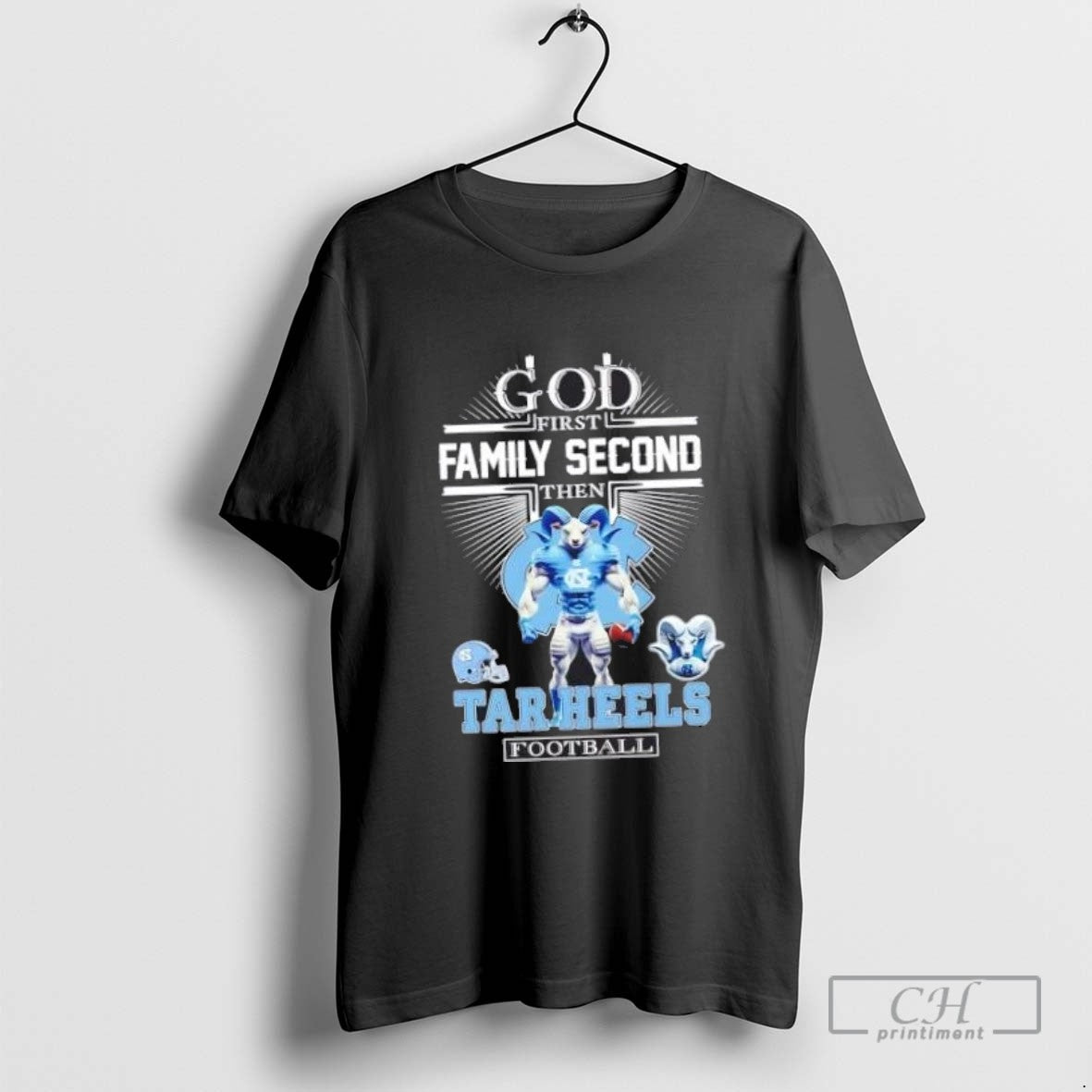 Cross God First Family Second Then North Carolina Tar Heels Football