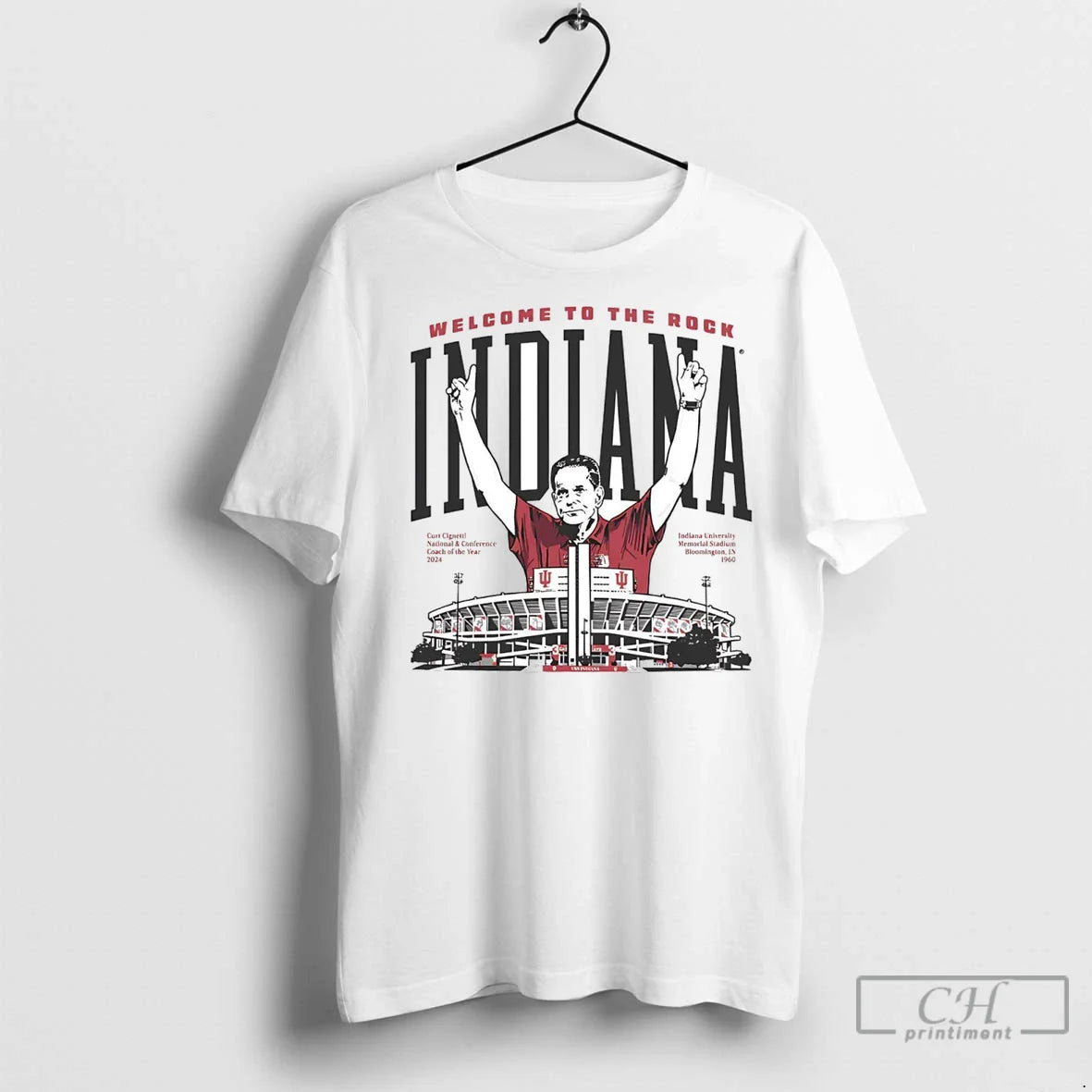Curt Cignetti Welcome To Rock Indiana T Shirts Tee Vintage Fashion