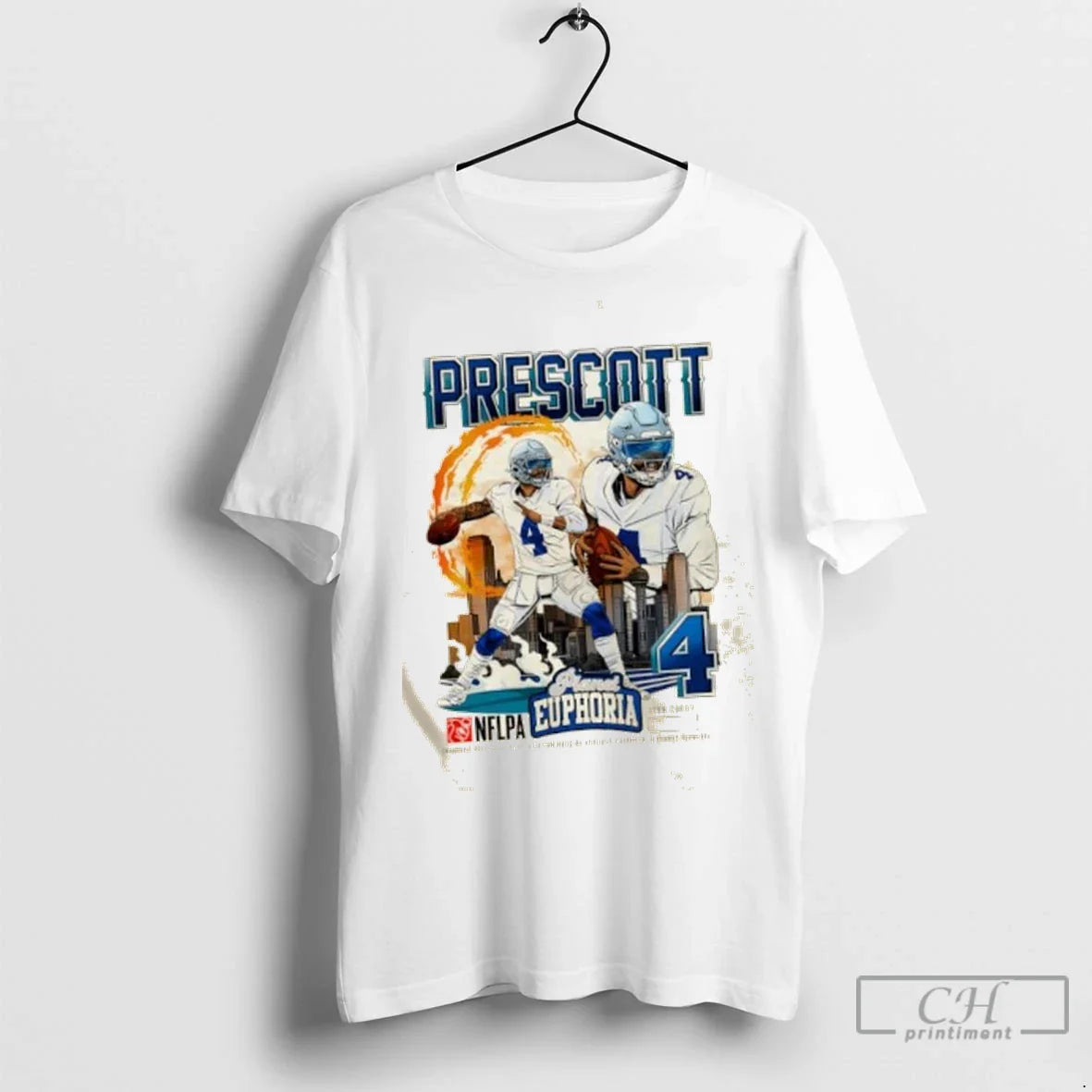 Dak Prescott Dallas Cowboys Number 4 Hoodie Unique Apparel