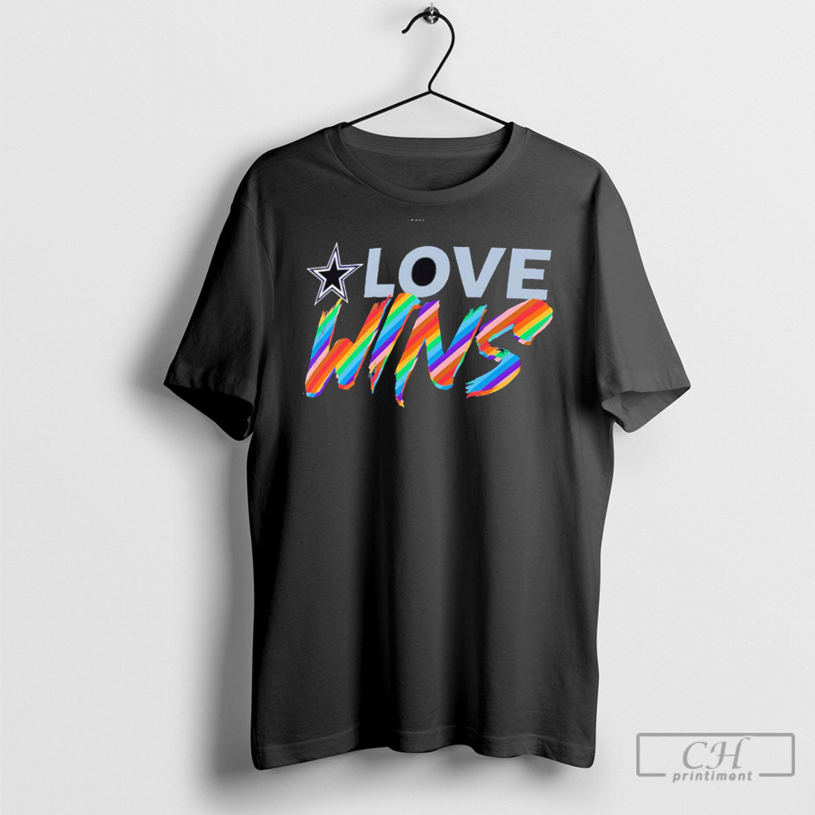 Dallas Cowboys Love Wins Pride TShirt Authentic Merch