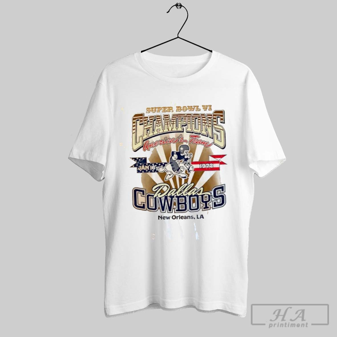 Dallas Cowboys Showcase Super Bowl Vi Champions Long Sleeve Vintage