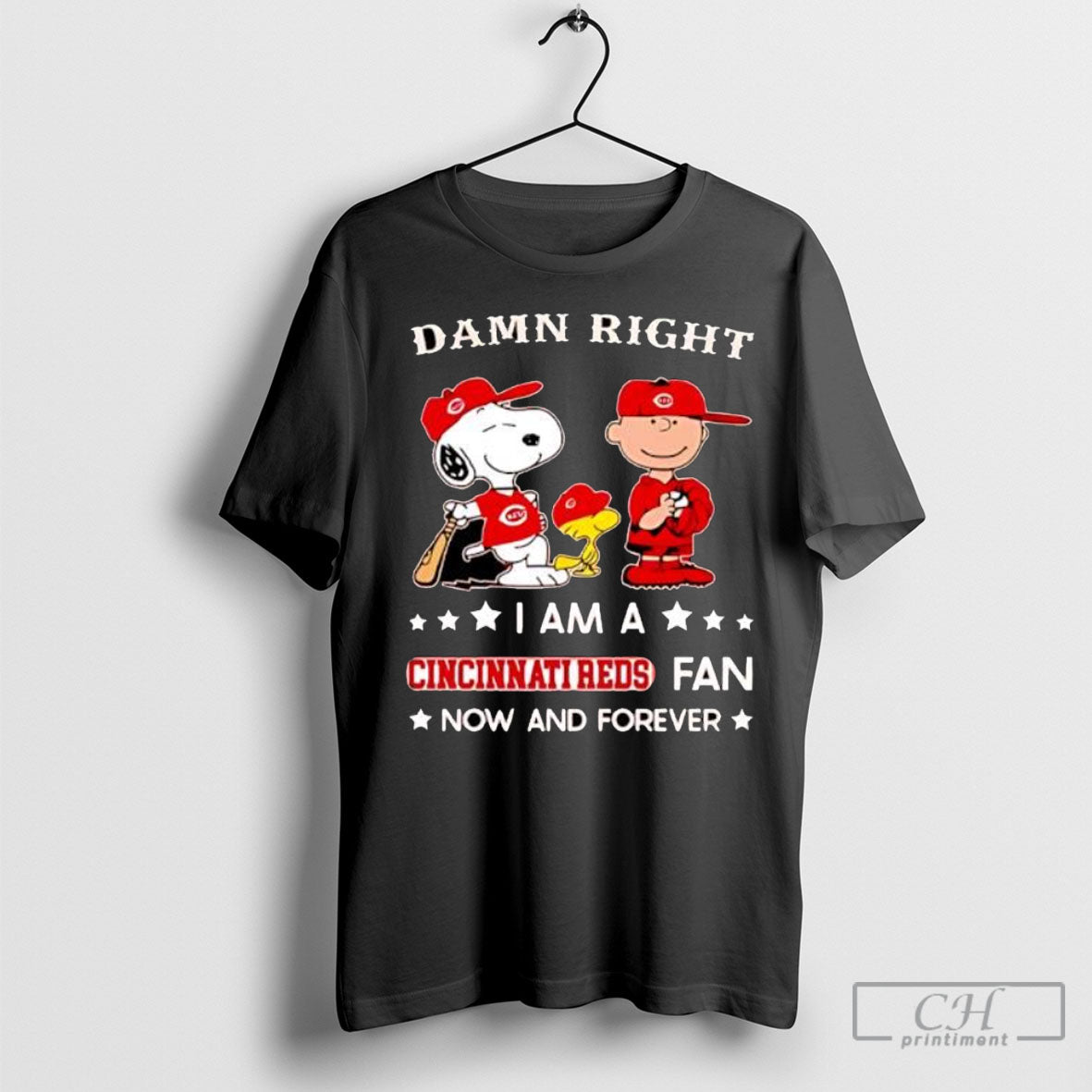 Damn Right I Am Cincinnati Reds Now And Forever Snoopy And Charlie