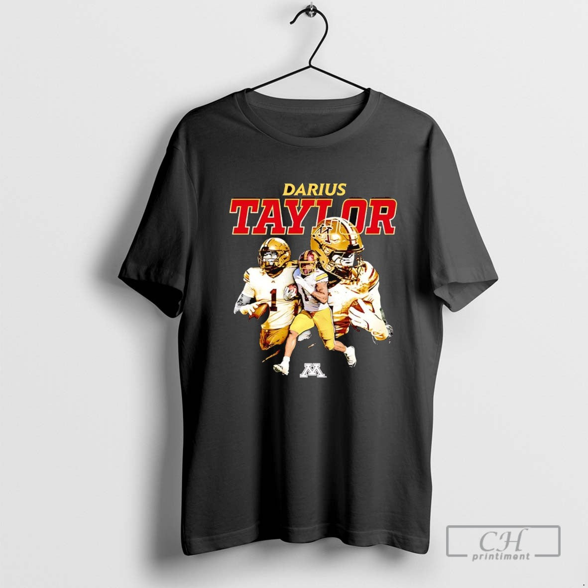 Darius Taylor Triple Player Minnesota Golden Gophers Long Sleeve