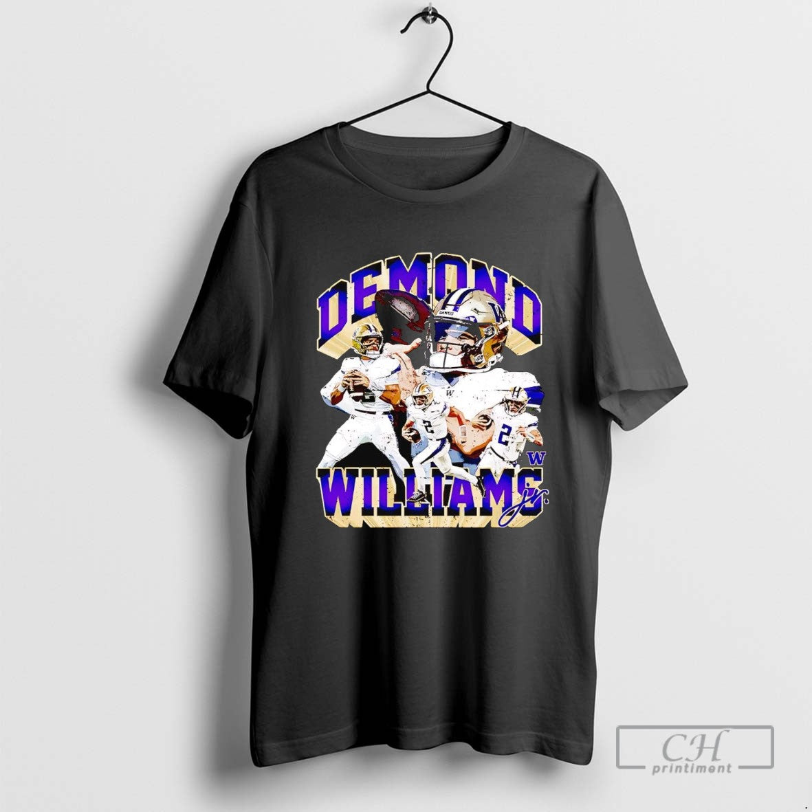 Demond Williams Jr Triple Player Washington Huskies Hoodie Classic