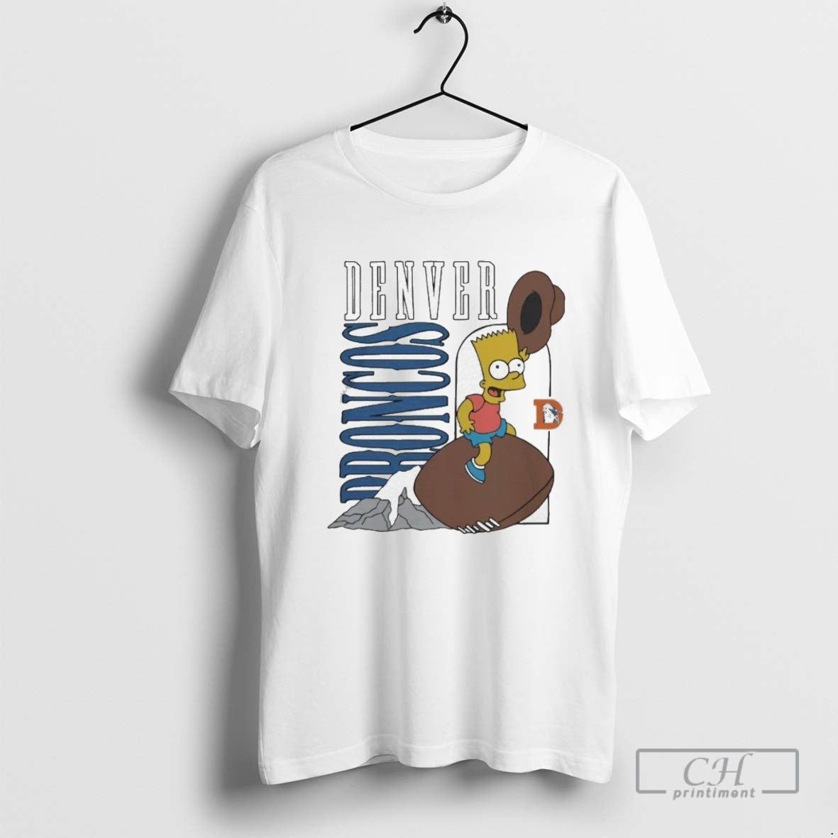 Denver Broncos X Simpsons Tank Top Unique Art