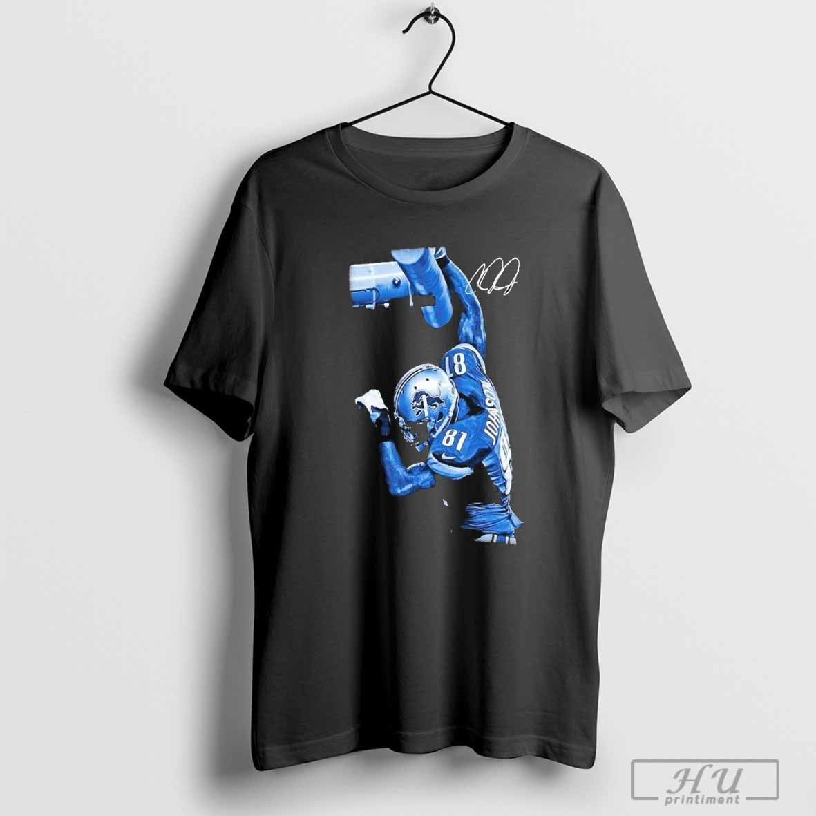 Detroit Lions Calvin Johnson Player T Shirts Tee Stylish Look