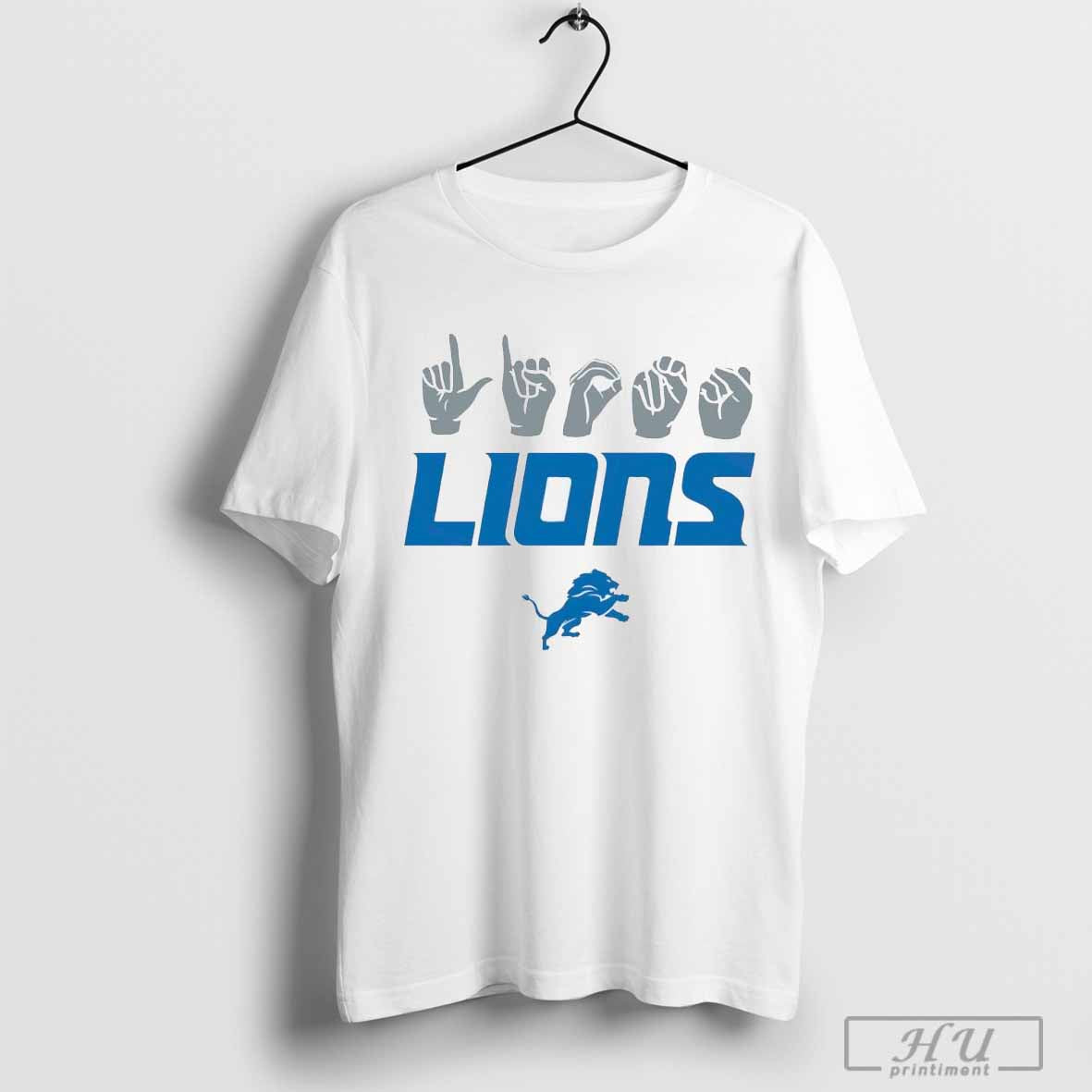 Detroit Lions Love Sign Shirt Authentic Gift