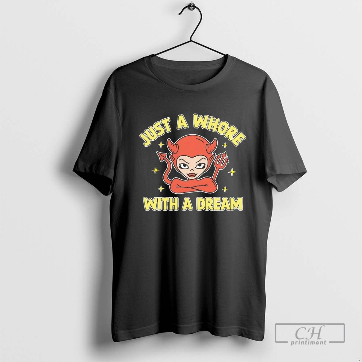 Devil Just Whore Dream Tank Top Vintage Style