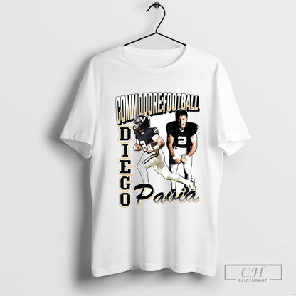 Diego Pavia 90S Portrait Vanderbilt Football Long Sleeve Unique Outfit