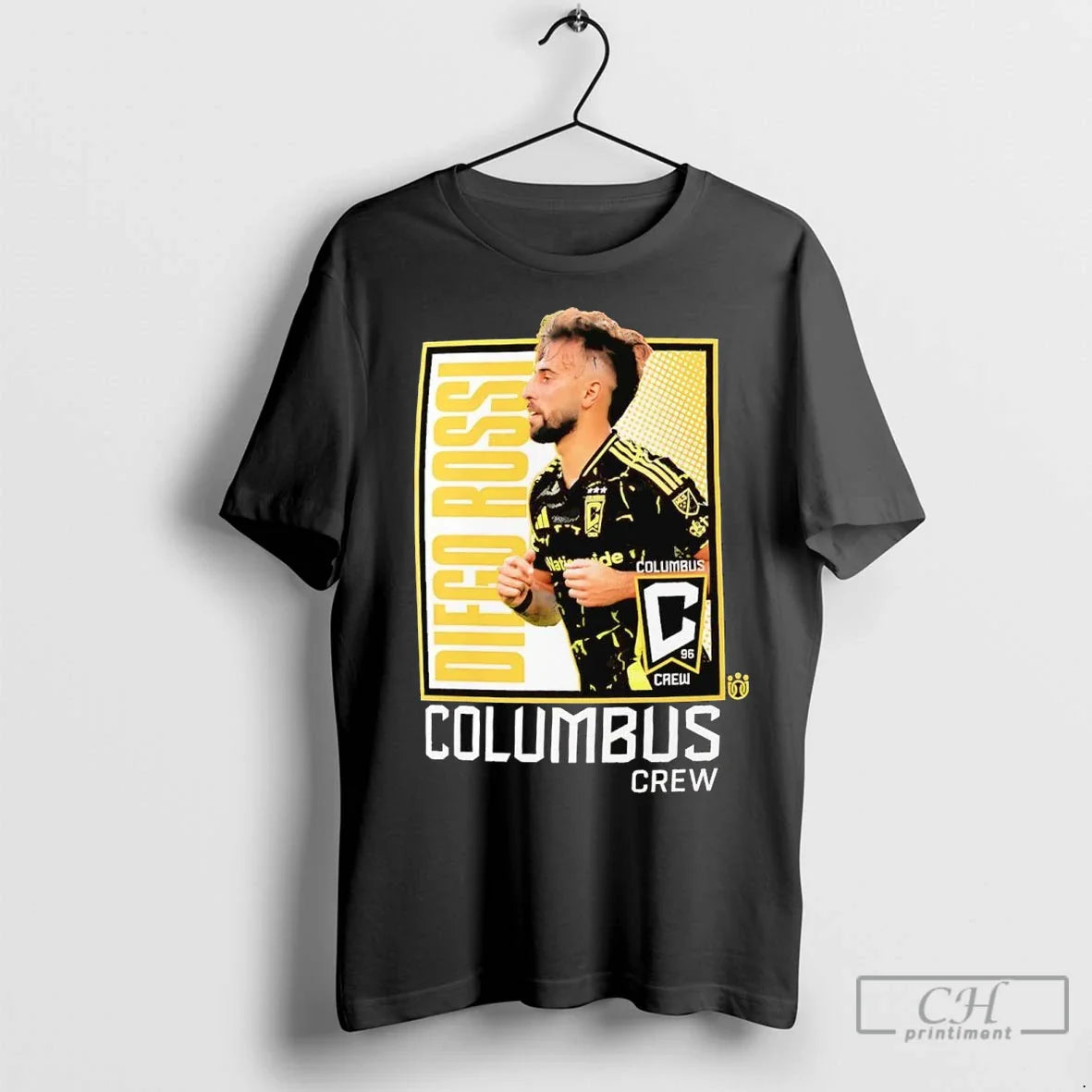 Diego Rossi Columbus Crew Portrait T Shirts Tee Modern Look