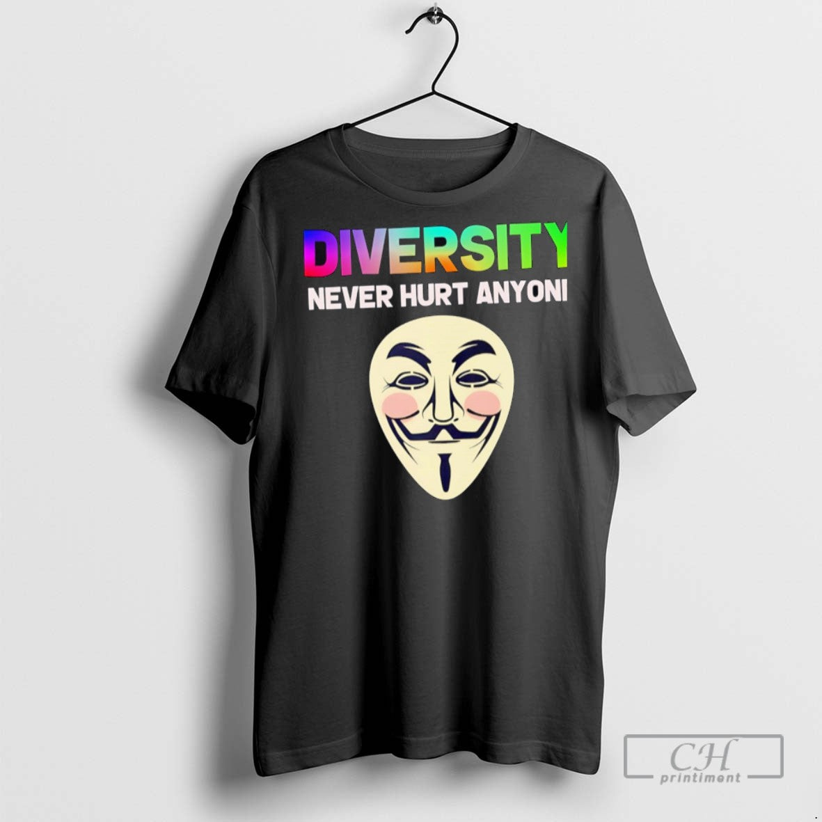 Diversity Never Hurt Anyone Mask T Shirts Hoodie Modern Fashion
