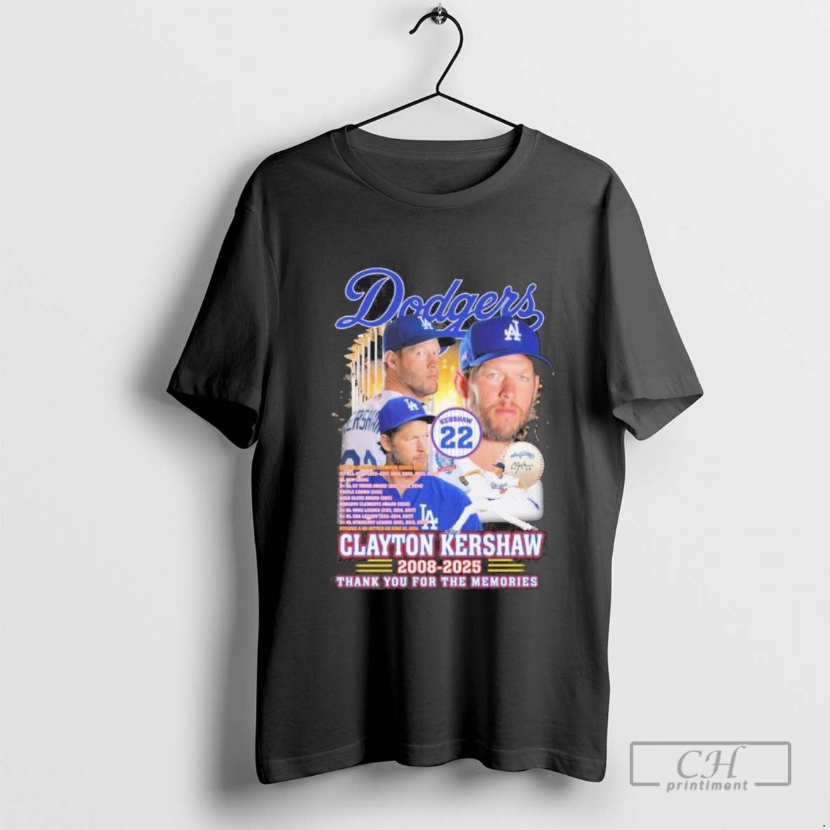 Dodgers Clayton Kershaw 2008 2025 Thank You Memories Sweatshirt