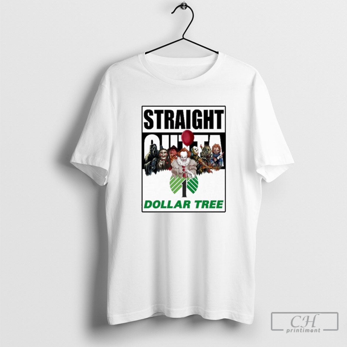 Dollar Tree Logo Straight Outta Horror Film Halloween Sweatshirt