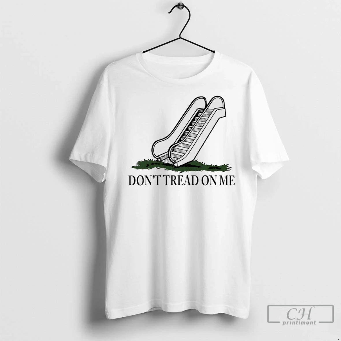 Dont Tread Me Escalator Stairs Parody Logo T Shirts Tank Top Unique