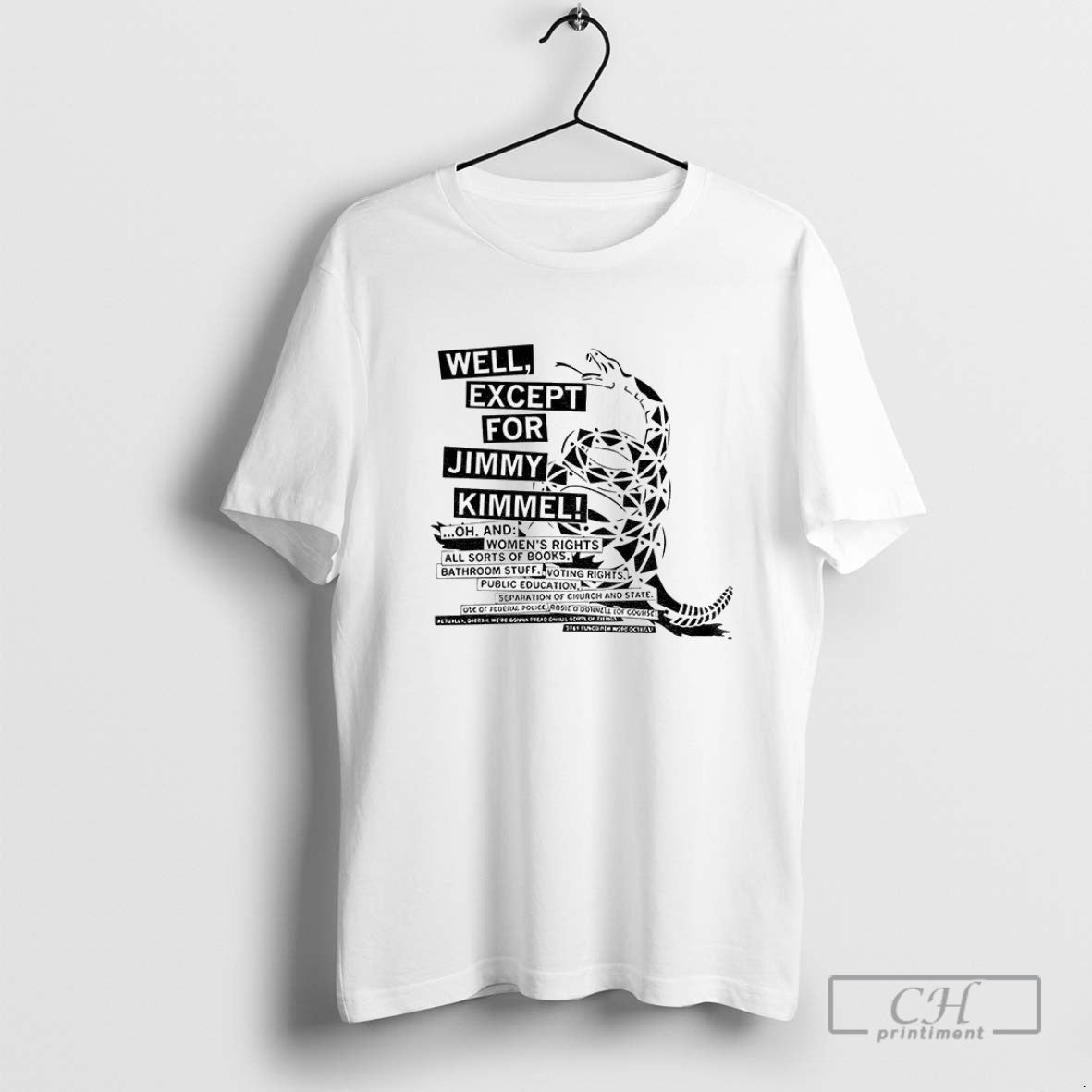 Dont Tread Me Except Jimmy Kimmel Garden Flag Long Sleeve Classic