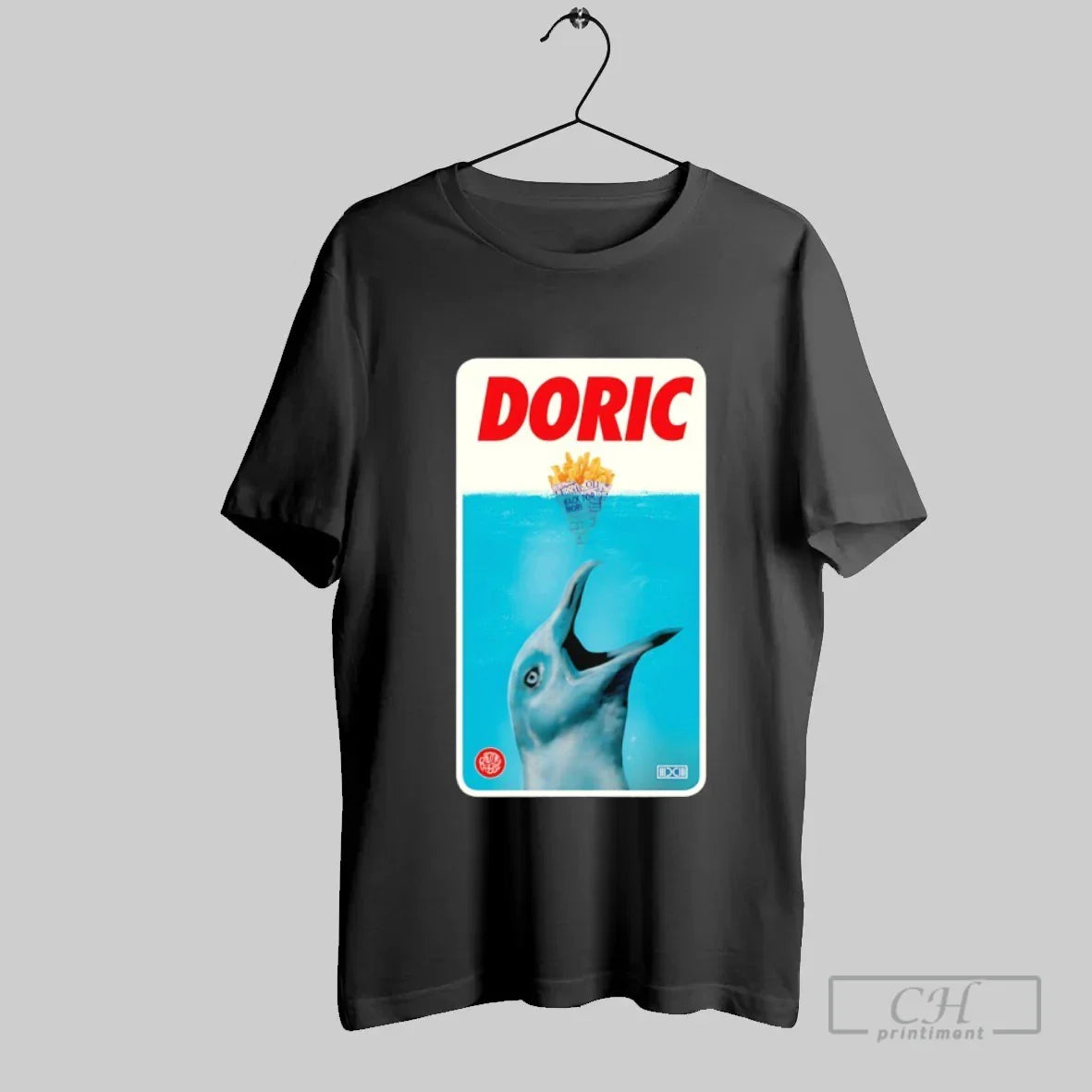 Doric X Jaws Parody Long Sleeve Modern Art