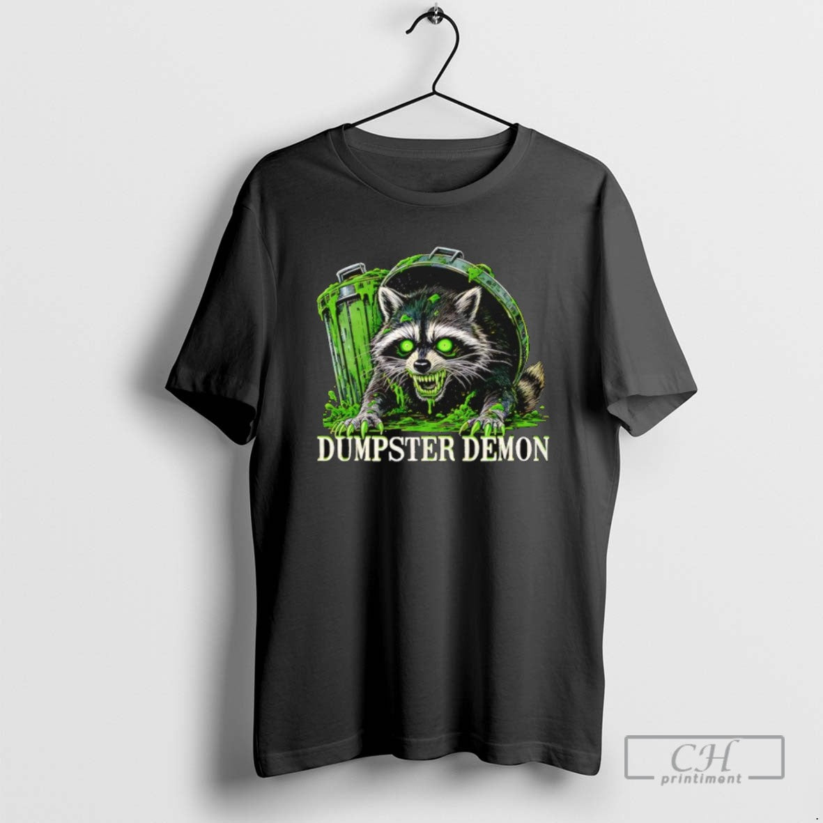 Dumpster Demon Raccoon Halloween T Shirts TShirt Stylish Art