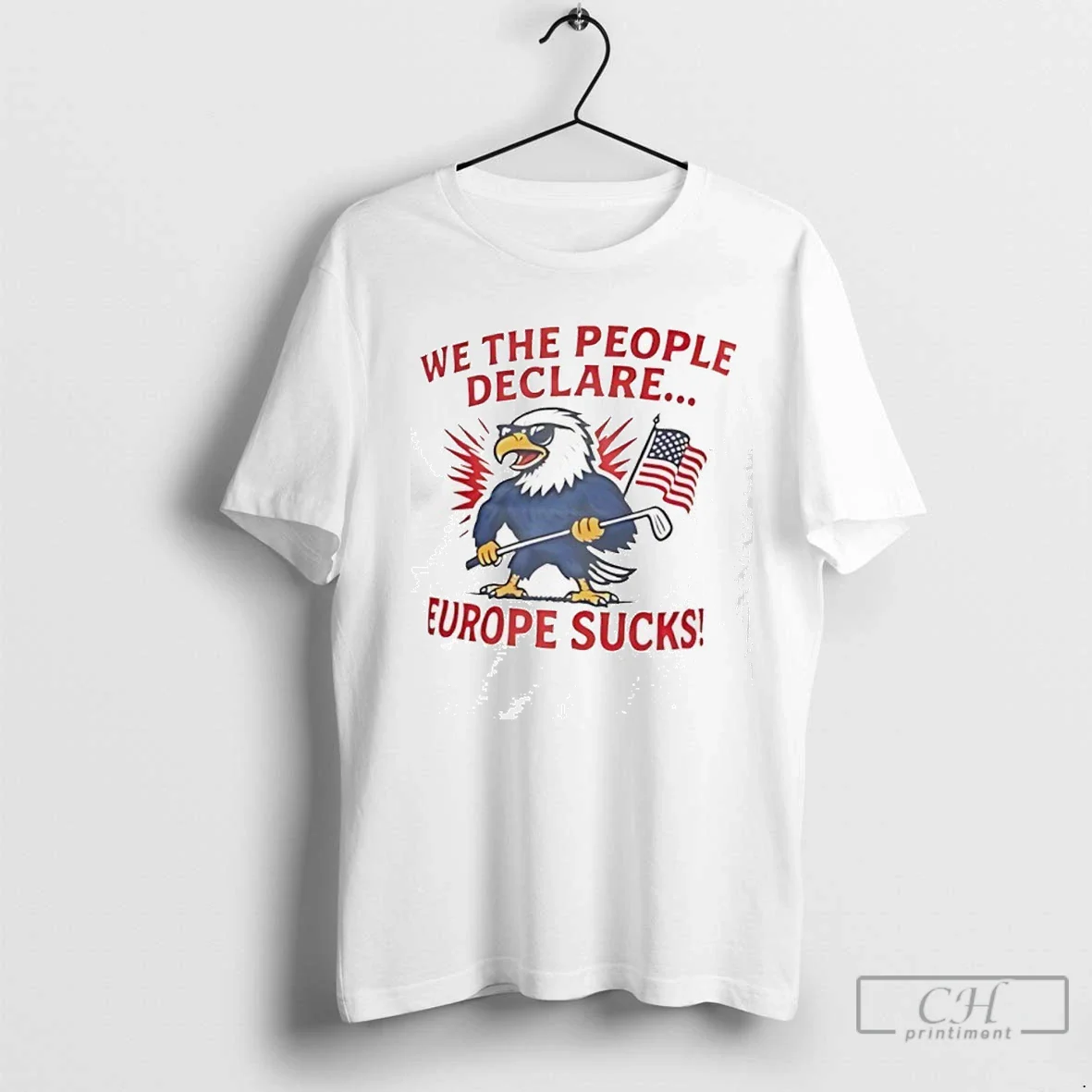 Eagle We People Declare Europe Sucks Long Sleeve Premium Art