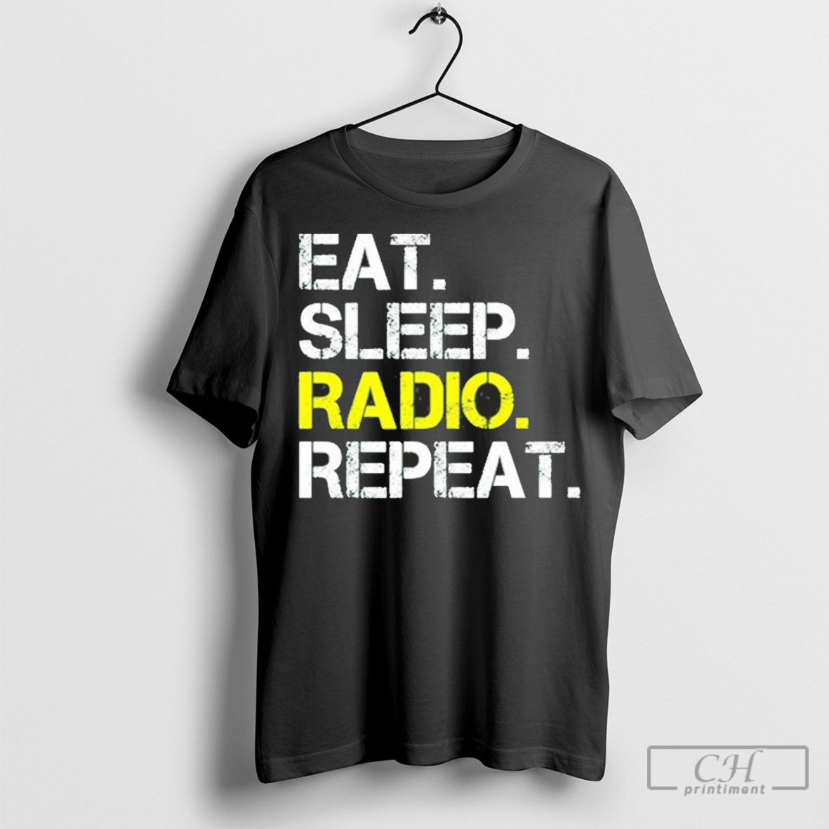 Eat Sleep Radio Repeat Tee Classic Style
