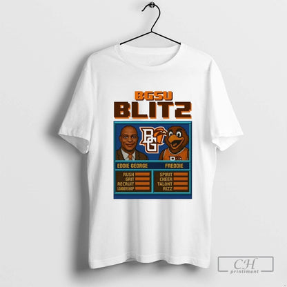 Eddie George And Freddie Bgsu Blitz Bowling Green Falcons Tee Premium