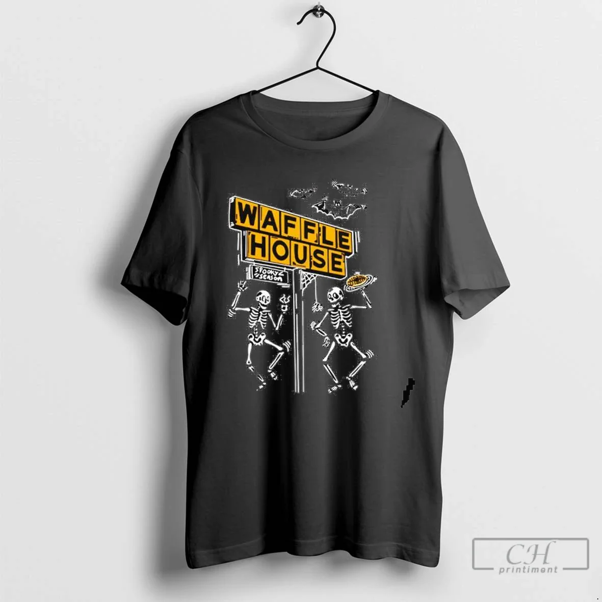 Bats Bones And Waffles Halloween 2025 TShirt Stylish Design