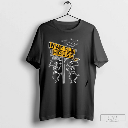 Bats Bones And Waffles Halloween 2025 TShirt Stylish Design