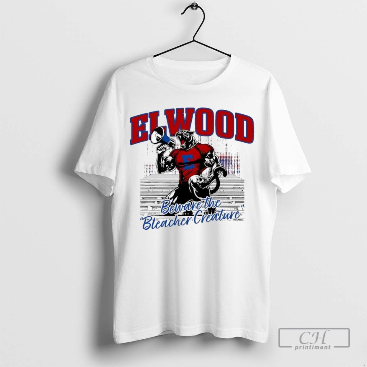 Elwood Athletics Mascot Beware Bleacher Creature Ladies Tank Top