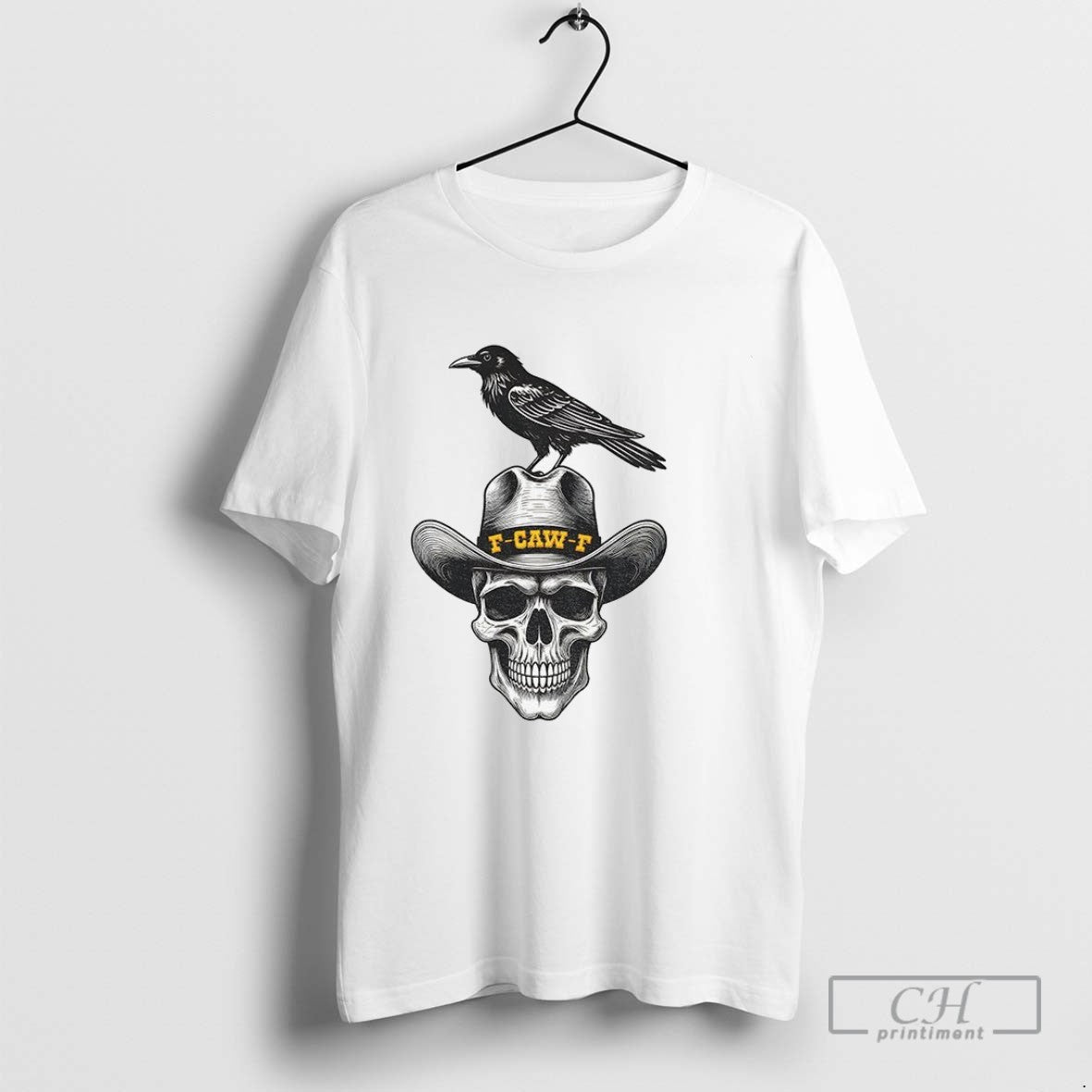 F Caw F Raven Skull Gothic TShirt Authentic Gift