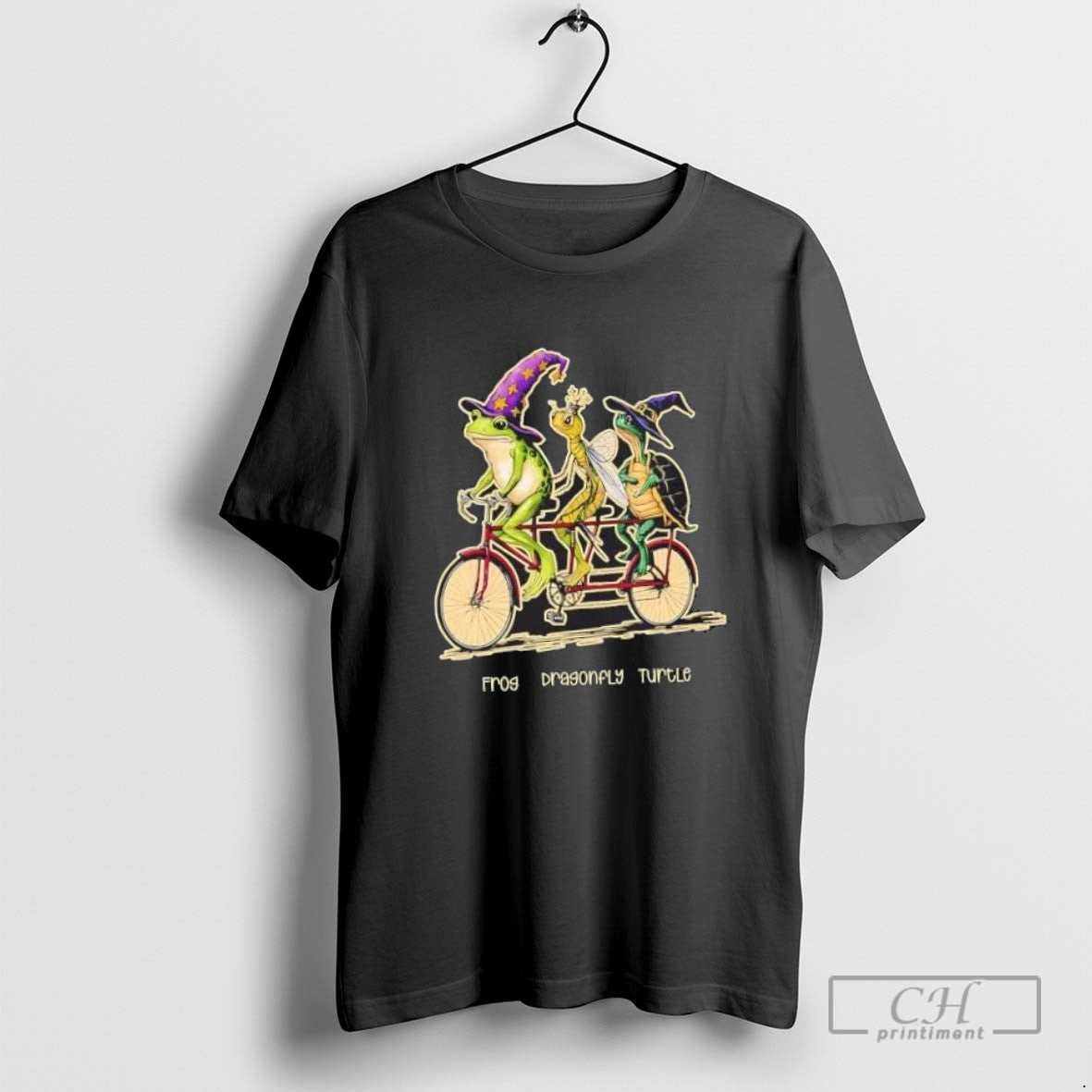 Fdt Frog Dragonfly Turtle TShirt Retro Merch