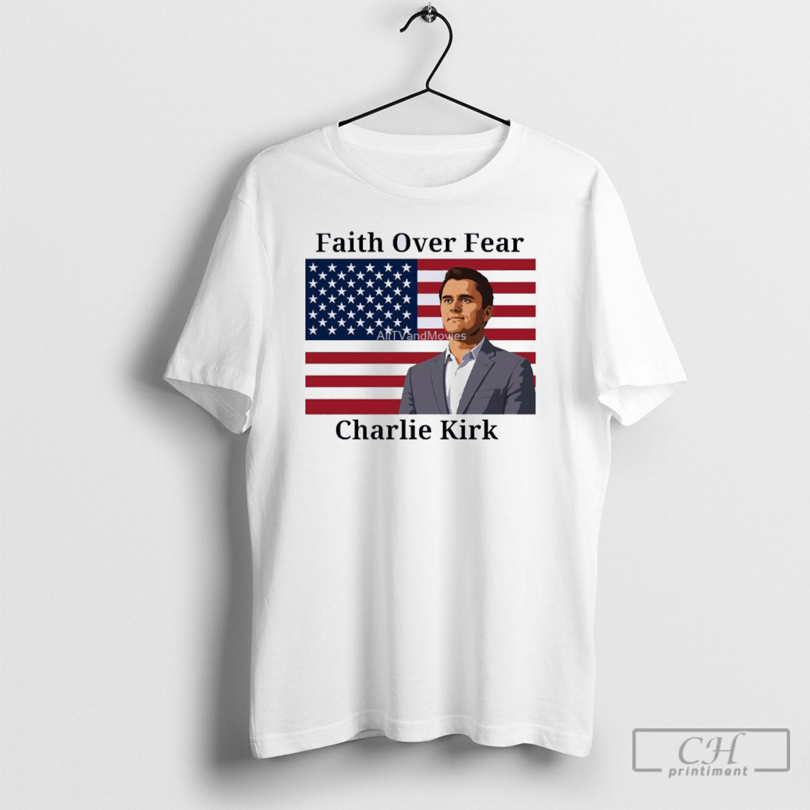 Faith Over Fear Charlie Kirk TShirt Modern Gift