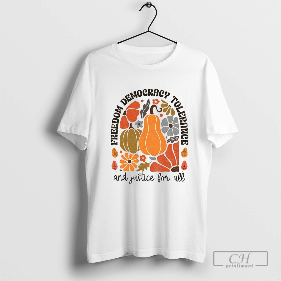 Fall Pumpkin Fdt Freedom Democracy Tolerance And Justice All Shirt