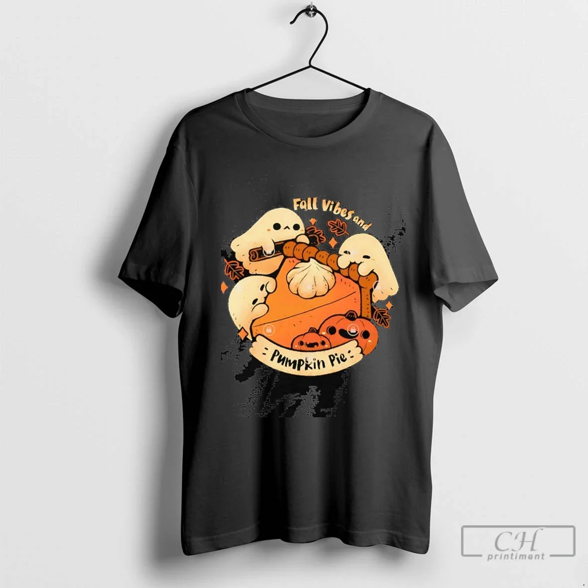 Fall Vibes And Pumpkin Pie Halloween Tee Stylish Apparel