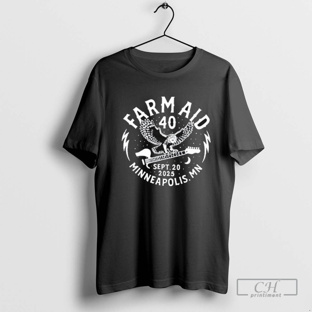 Farm Aid 40 Barn Owl Minneapolis 2025 Hoodie Classic Look