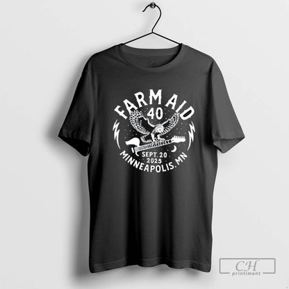 Farm Aid 40 Barn Owl Minneapolis 2025 Hoodie Classic Look