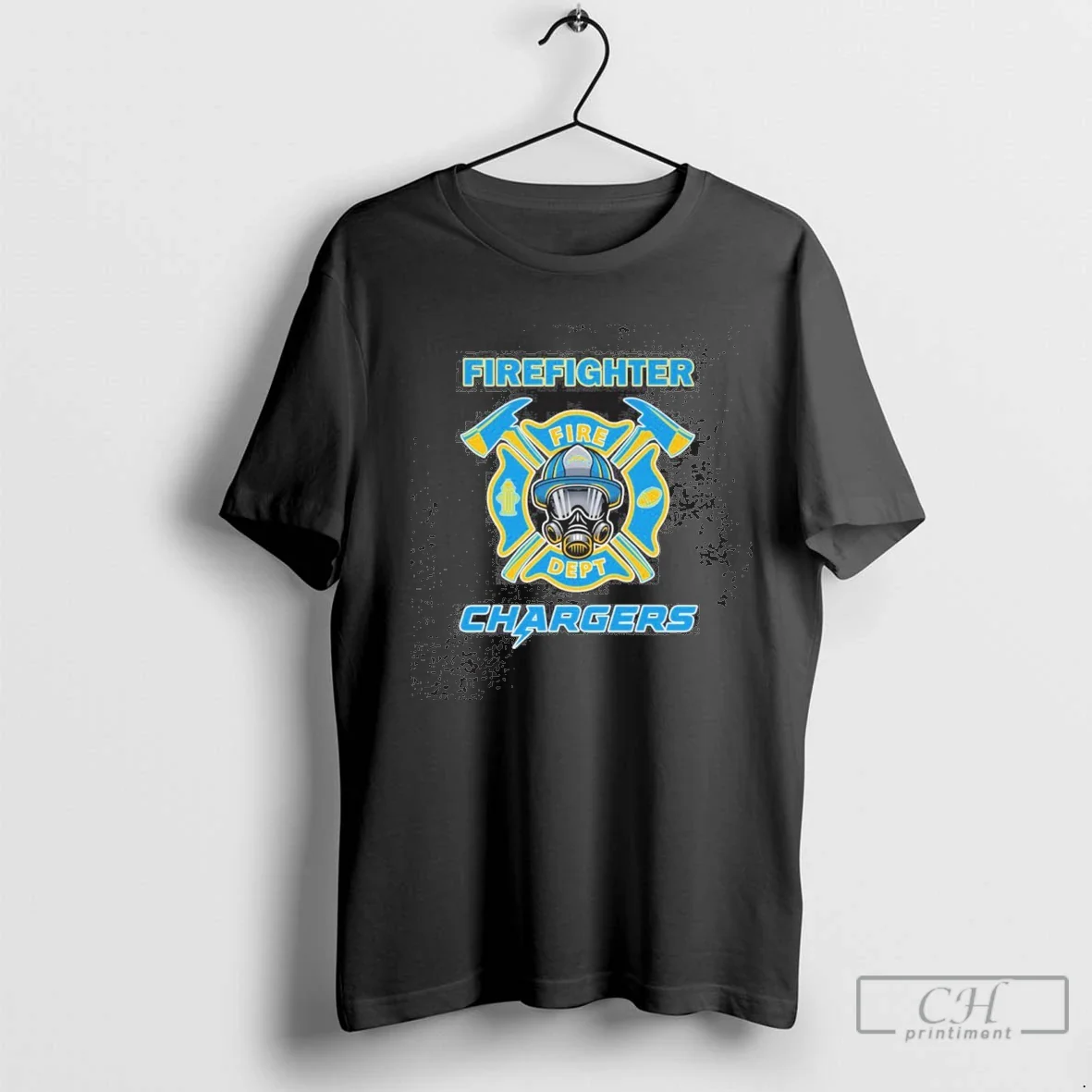 Firefighter Fire Dept X Los Angeles Chargers Tank Top Vintage Outfit