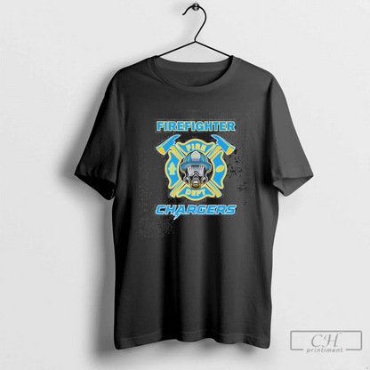 Firefighter Fire Dept X Los Angeles Chargers Tank Top Vintage Outfit