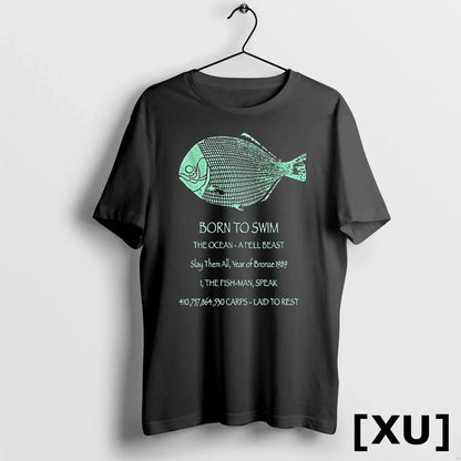 Fish Born To Swim Ocean Fell Beast Slay Them All Year Bronze TShirt