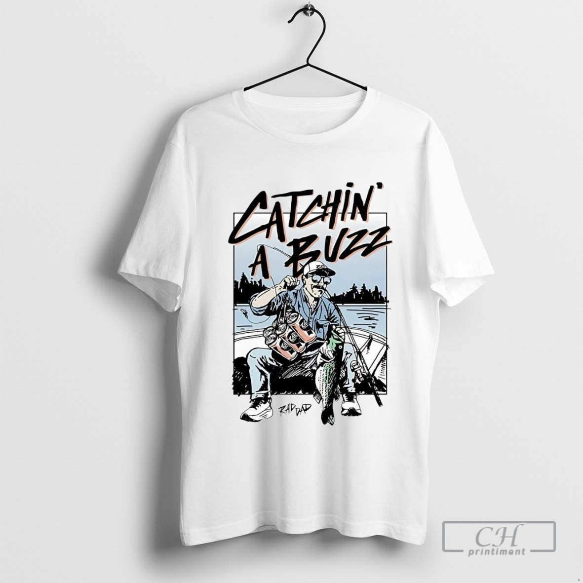 Fishing Bass Catchin Buzz Tank Top Classic Art