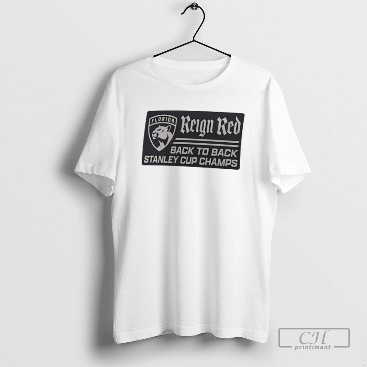 Florida Panthers Back To Back Stanley Cup Champions Reign Red T