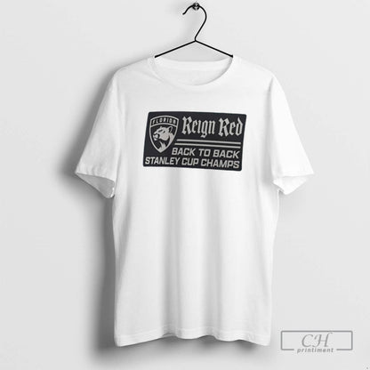 Florida Panthers Back To Back Stanley Cup Champions Reign Red T