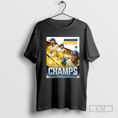 Third Straight Year Brewers Are Nl Central Champs Tee Retro Apparel