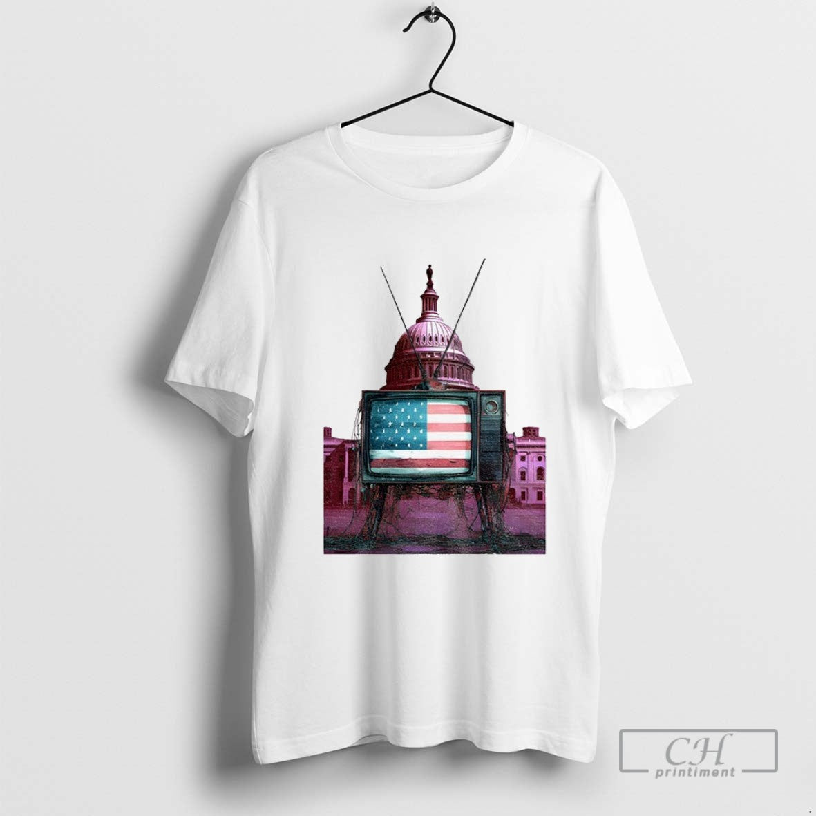 Free Speech Under Siege State Media American Flag Tee Exclusive Merch
