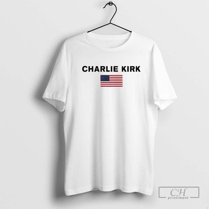 Freedom Charlie Kirk Rip 2025 American Flag Memorial Sweatshirt